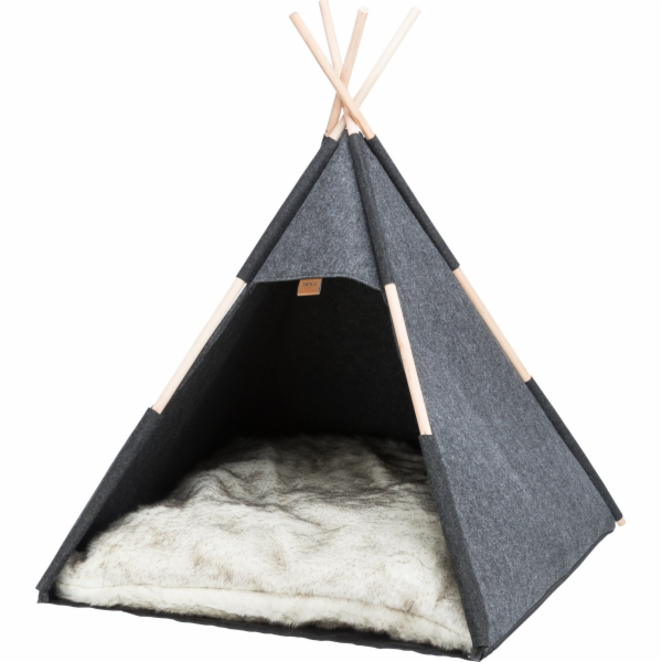 Trixie Tipi, uzavřený pelíšek, pro psy/kočky, antracit, polyester, 70 x 70 x 70 cm