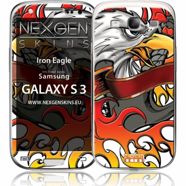 Nexgen Skins Nexgen Skins - Sada skinů pro pouzdro s 3D efektem Samsung GALAXY S III (Iron Eagle 3D) univerzální