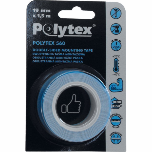 Anticor Polytex 560 oboustranná pěnová montážní páska 19mmx1,5m