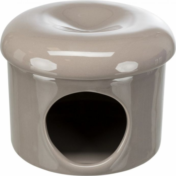 Domeček pro myš Trixie, šedohnědý, keramický, 16 × 12 cm