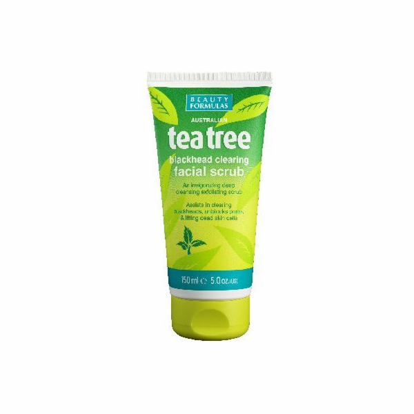 Beauty Formulas Tea Tree Čisticí pleťový peeling 150 ml