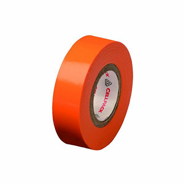 Cellpack izolační páska 128 PVC oranžová 25m (145795)