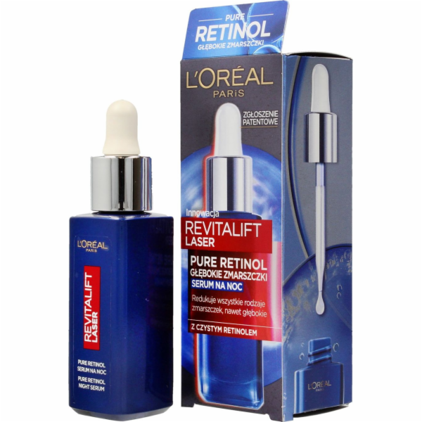 L'Oreal Paris Revitalift Laser Pure Retinol sérum redukující vrásky na noc 30 ml