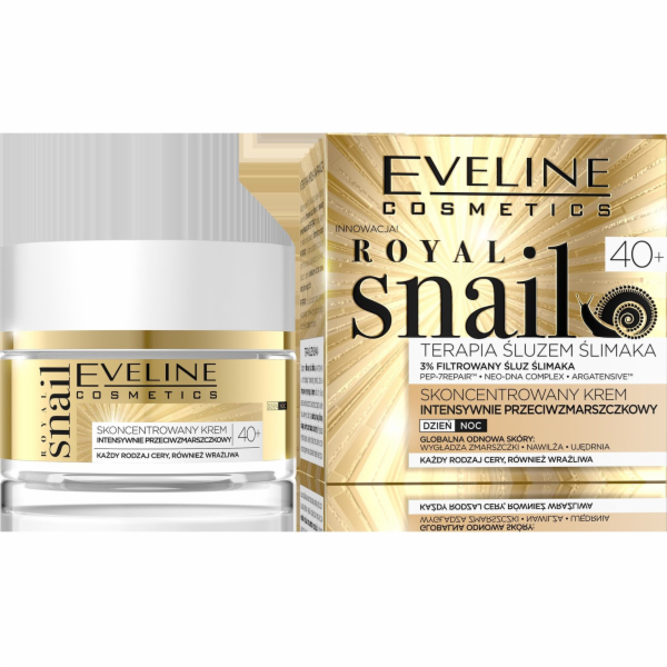 Eveline Royal Snail 40+ koncentrovaný intenzivní krém proti vráskám na den a noc 50 ml