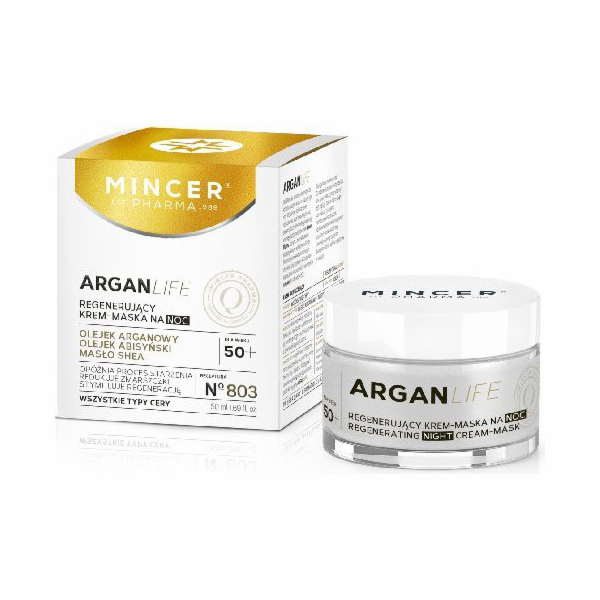 Mincer Pharma ArganLife 50+ Regenerační noční krém-maska 50ml