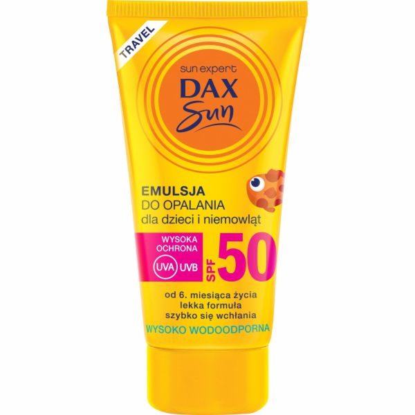 Dax Sun Sunscreen emulze pro děti a kojence SPF 50 cestovní, 50ml