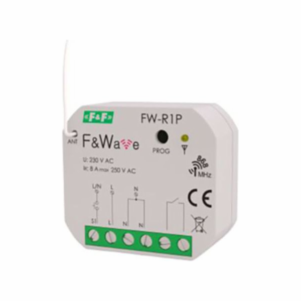 F&F Jednoduché bistabilní relé P /T DIN 85÷265V AC/DC (FW-R1P)