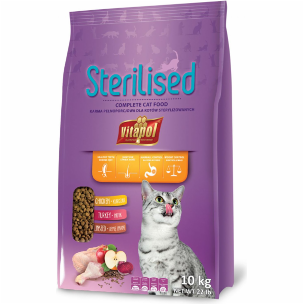 Vitapol Krmivo pro kočky po sterilizaci 10kg