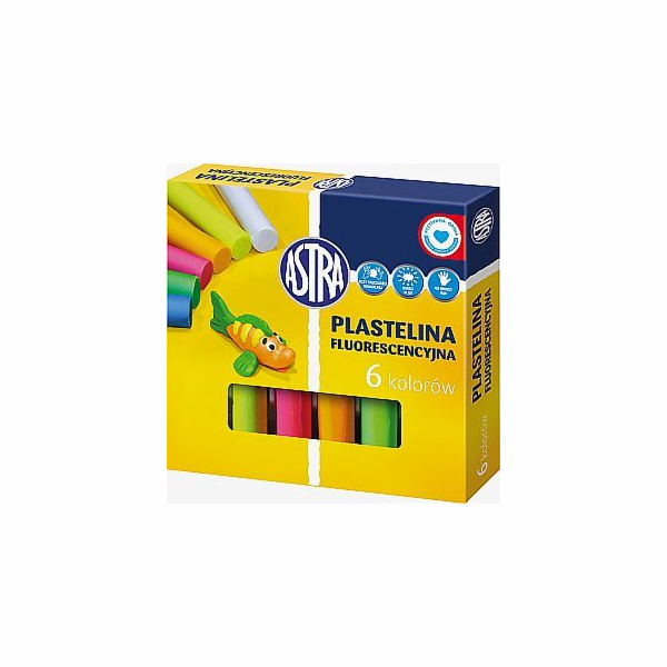 Astra Plasticine 6 barev fluorescenční