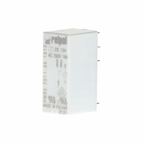 Relpol miniaturní relé 1P 12V DC PCB AgNi RM85-2011-35-1012 (600020)