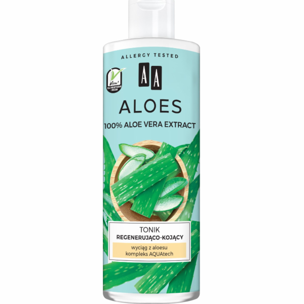AA Aloes 100% regenerační a zklidňující tonikum 400 ml