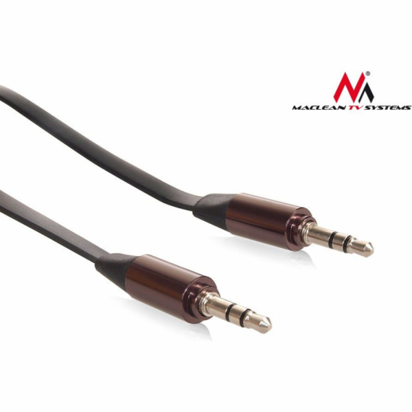Maclean Jack 3,5mm - Jack 3,5mm kabel 1m černohnědý (MCTV-694 B)