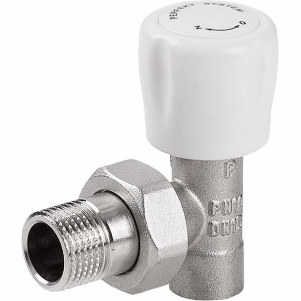 Perfexim 1/2 úhlový přívodní ventil radiátoru pro pájení PHA-032/L G1/2x15 (20-032-0100-200)
