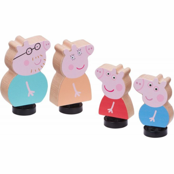 Figurka prasátka Tm Toys Peppa Pig - Dřevěné figurky 4-bal
