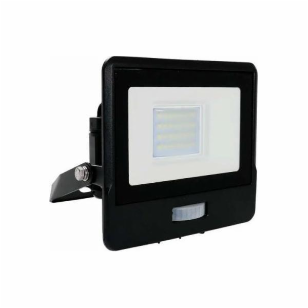 V-TAC světlomet LED projektor s pohybovým senzorem 20W 1510lm 4000K SAMSUNG LED IP65 Černá 5letá záruka 20260