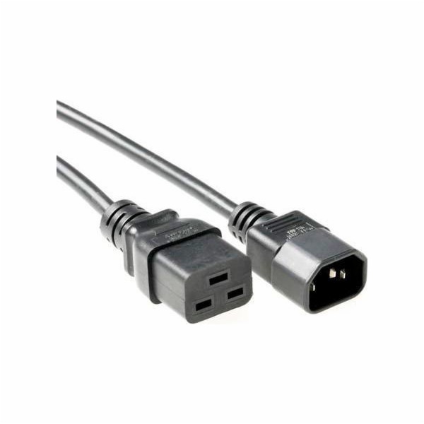 MicroConnect napájecí kabel C19-C14 0,5m černý
