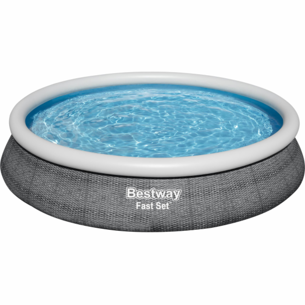 Bestway Bestway 57313 Fast Set expanzní bazén s filtračním čerpadlem Šedá 4,57mx 84cm