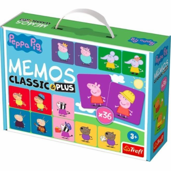 Trefl Vzdělávací hra pro děti Memos Classic & plus Peppa Pig 02270