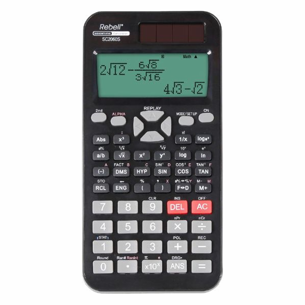Rebell Calculator Rebell Calculator RE-SC2060S, černá, vědecká, bodový displej, plastový kryt