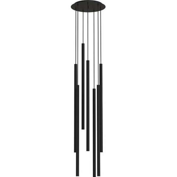 Nowodvorski závěsná lampa LASER 7667 Nowodvorski závěsná lampa, kovová kaskáda do obývacího pokoje, černá