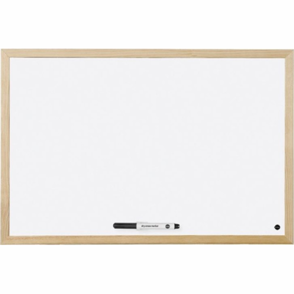 Bi-Office BI-OFFICE za sucha stíratelná tabule, magnetická, lakovaná, v dřevěném rámu, 600x400