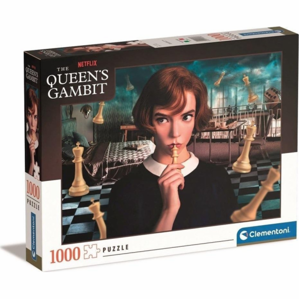 Clementoni Clementoni Puzzle 1000 dílků Queen's Gambit. Queen's Gambit. Netflix 39698