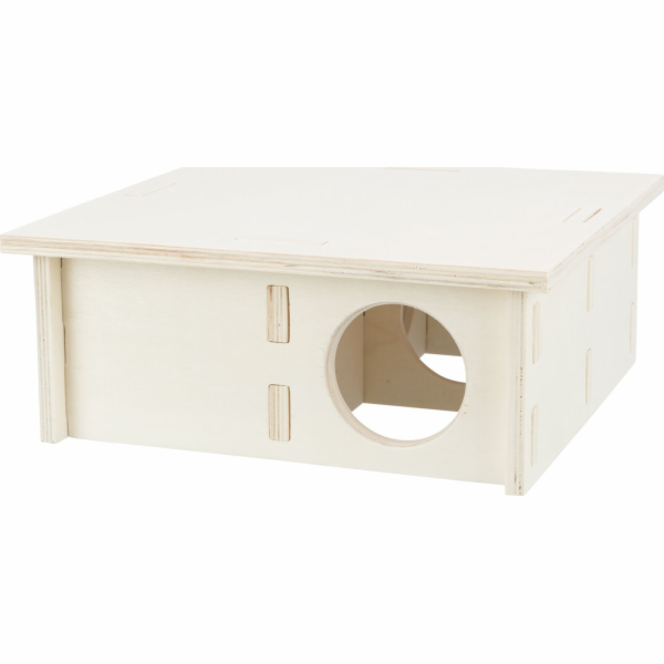 Trixie Čtyřkomorový domeček, pro myši/křečky, dřevo, 25 × 10 × 25 cm