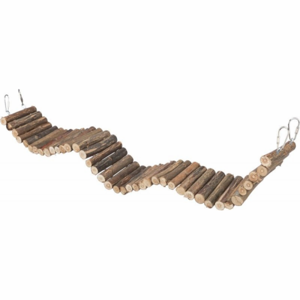 Trixie Závěsný most, pro ptáky/hlodavce, vrbové dřevo, 61 x 8 cm