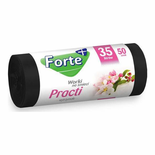 Forte FORTE HDPE pytle na odpadky PRACTI 35L 50 ks