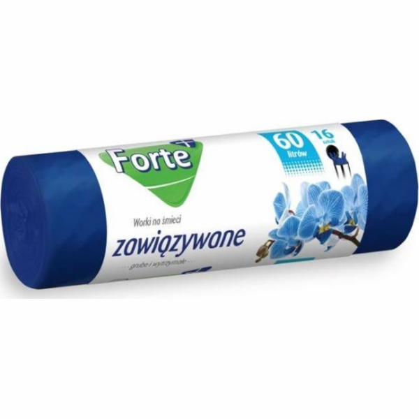 Pytle na odpadky Forte FORTE LDPE 60L, 16 kusů, svázané