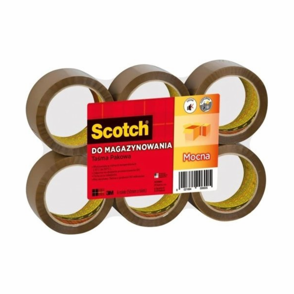 3M SCOTCH® balicí páska (S5066F6), akrylová, 50 mm, 66 m, hnědá - 8021684006005