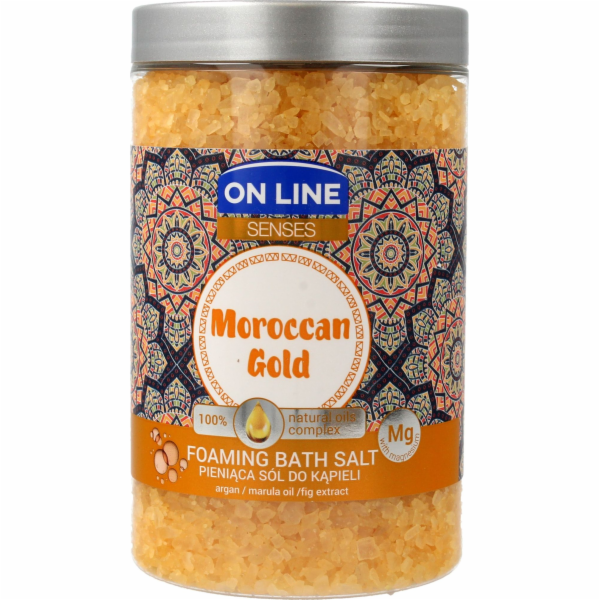 On Line Senses Moroccan Gold koupelová sůl 480ml