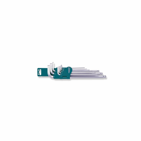 Jonnesway Sada imbusových klíčů typ L 1,5-10mm s kuličkou 9 ks. (H06SM109S)