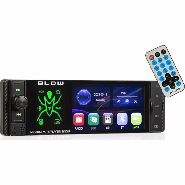 Radio BLOW SPIDER 4 RDS RGB MP5/USB/mi