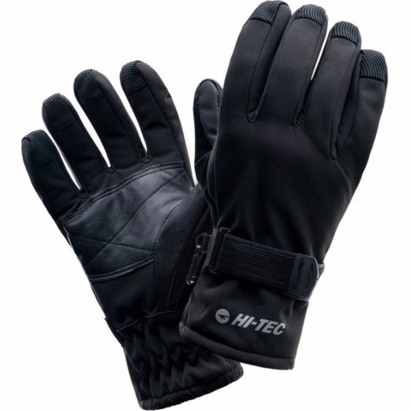 Černé lyžařské rukavice HI-TEC Lansa, velikost L/XL