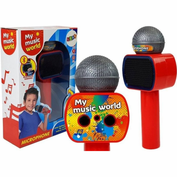 Dětský mikrofon LEANToys Wireless Karaoke Bluetooth Speaker Red