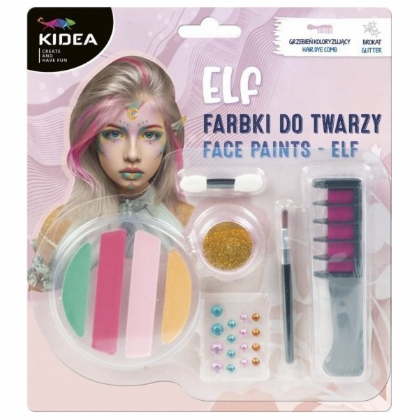 Kidea Barvy na obličej, tělo a vlasy ELF
