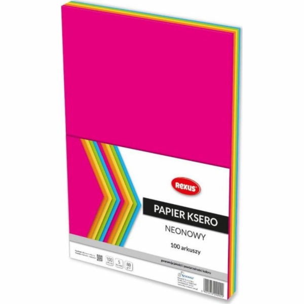 Beniamin A4 kopírovací papír 80g Mix neonových barev 100 listů