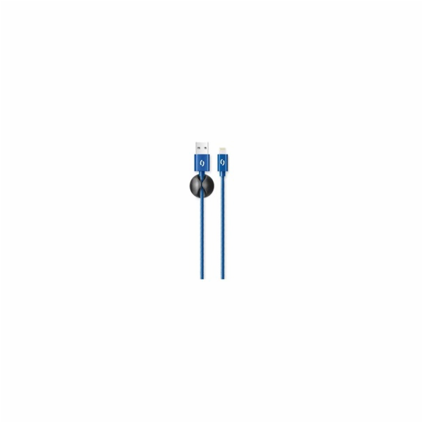 ALIGATOR datový kabel PREMIUM 2A, Lightning, modrá