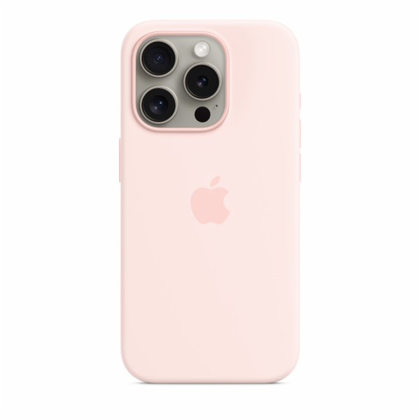 iPhone 15 ProMax Silicone Case MS - Light Pink
