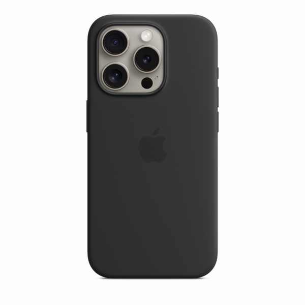 Apple Silikonové s MagSafe iPhone 15 Pro, černé MT1A3ZM/A Apple iPhone 15 Pro Silicone Case s MagSafe - Black
