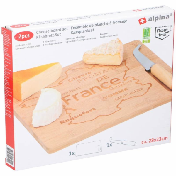 ALPINA Prkénko na sýr sada 2 ks 28x23cmED-211311