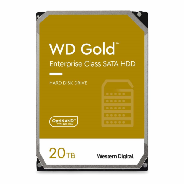 WD Gold 20TB, WD202KRYZ WD Gold Enterprise/20TB/HDD/3.5"/SATA/7200 RPM/5R