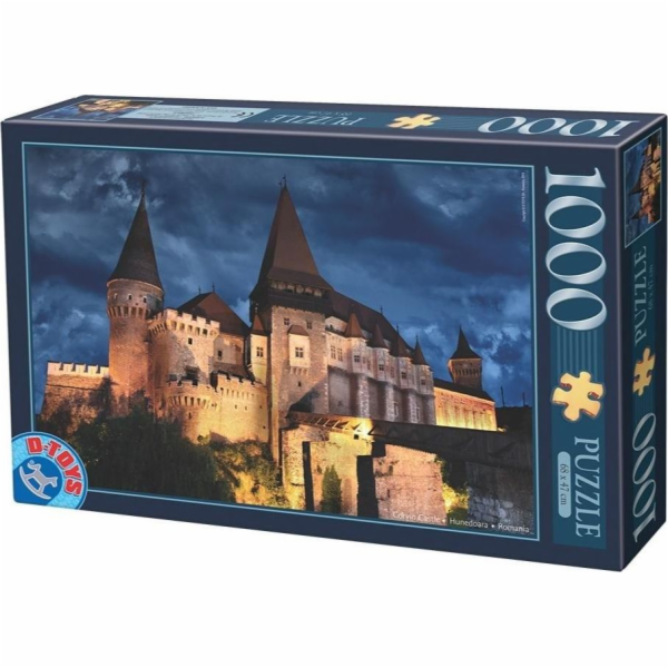 D-Toys Puzzle 1000 Rumunsko, hrad Corvin v noci
