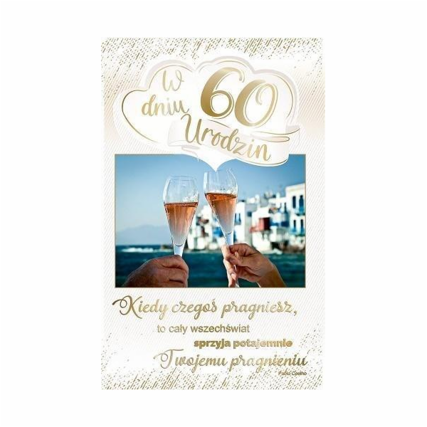 AbCard Blahopřání k narozeninám 60 PS18