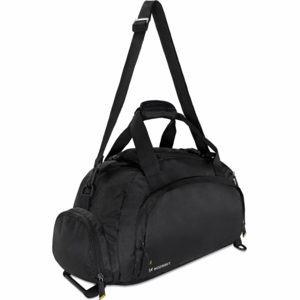 Wozinsky Wozinsky sportovní taška batoh taška na příruční zavazadlo 40x20x25 cm do letadla černá (WSB-B01)
