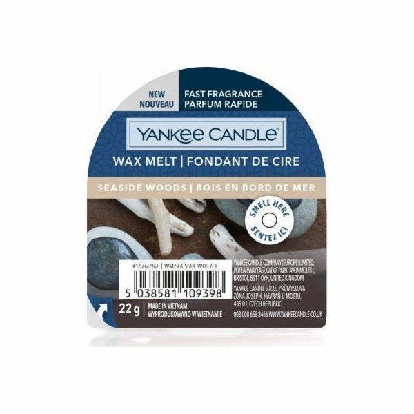 Vonný vosk Yankee Candle, Přímořská dřeva, 22 g