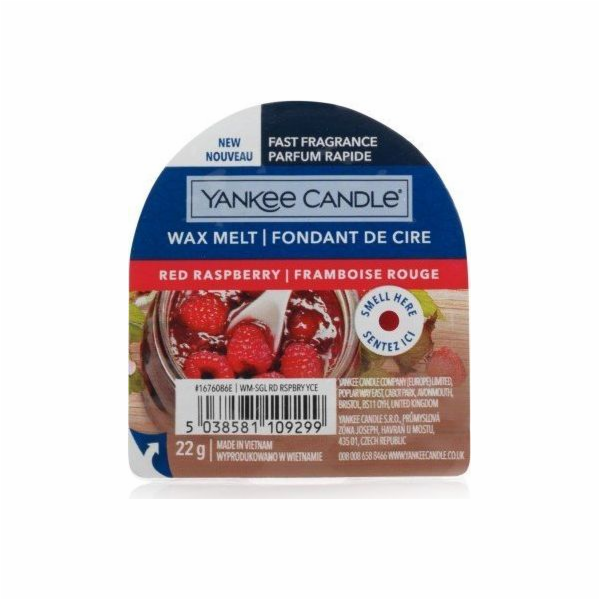 Vonný vosk Yankee Candle, Červená malina, 22 g