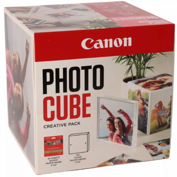Canon PP-201 13x13 cm Photo Cube Creative Pack White Pink 40 Sh.