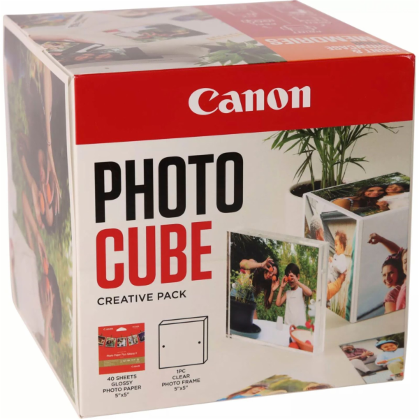 Canon PP-201 13x13 cm Photo Cube Creative Pack White Orange 40 sh
